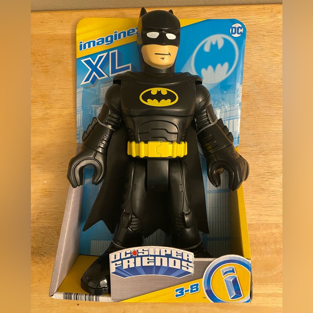 Toddler XL Batman action figure. Brand new in box.